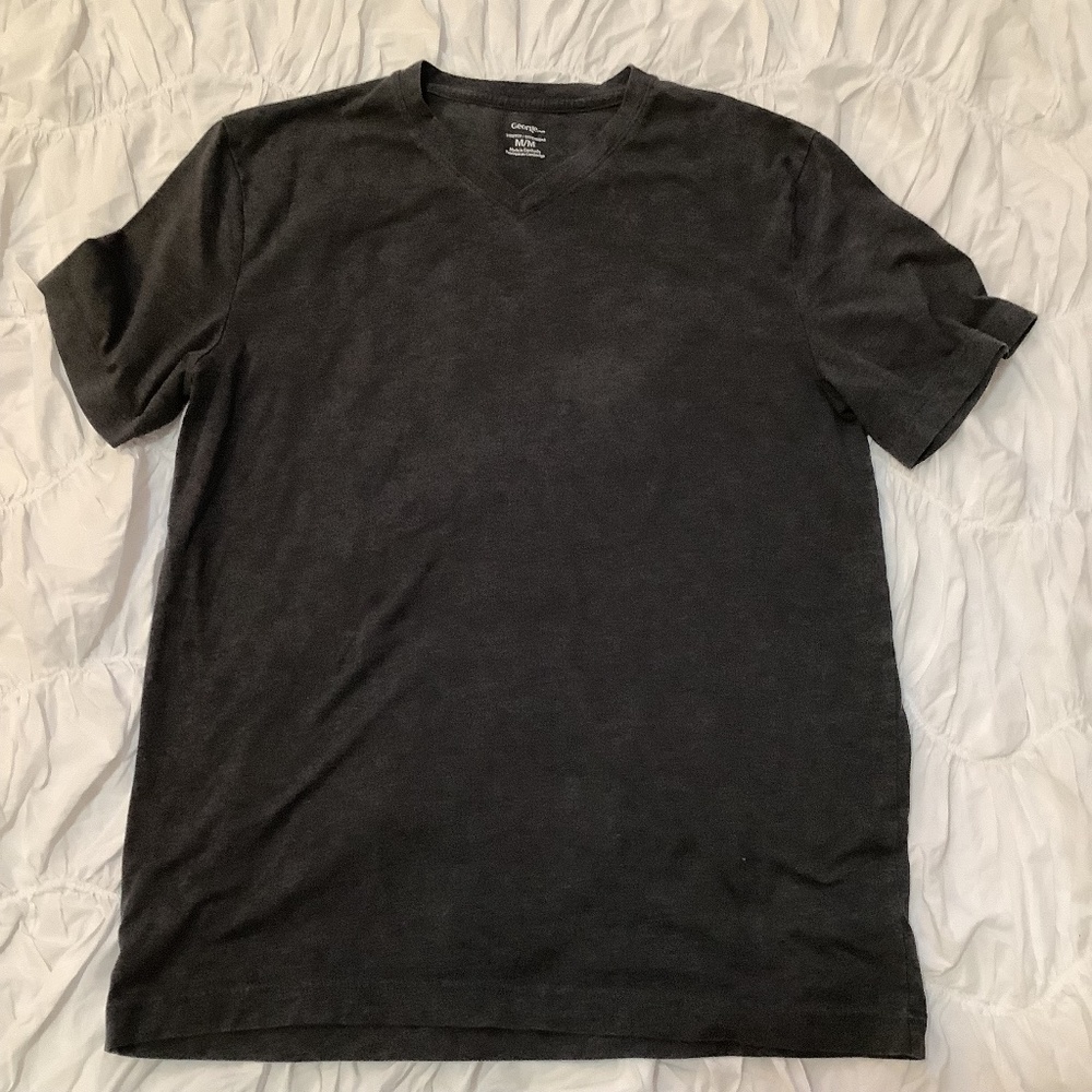 Dark Grey V-Neck T-Shirt